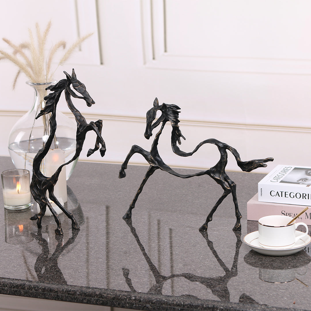 Hollow Horse KA3095 home decor figurine by BEACON, featuring a sleek, modern horse design for stylish interior decoration.