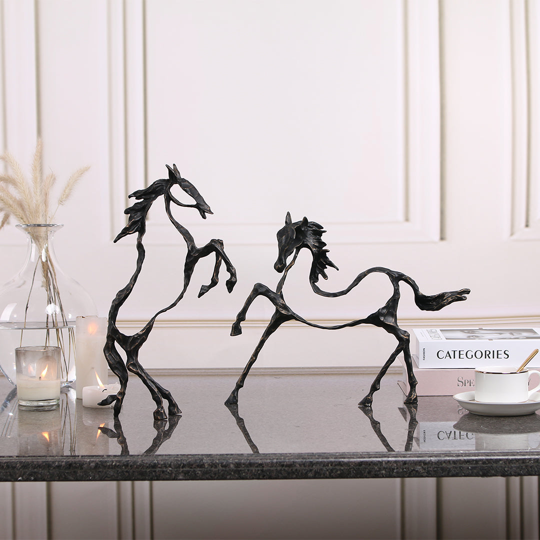 Hollow Horse KA3095 home decor figurine by BEACON, featuring a sleek, modern horse sculpture for stylish interior decoration.