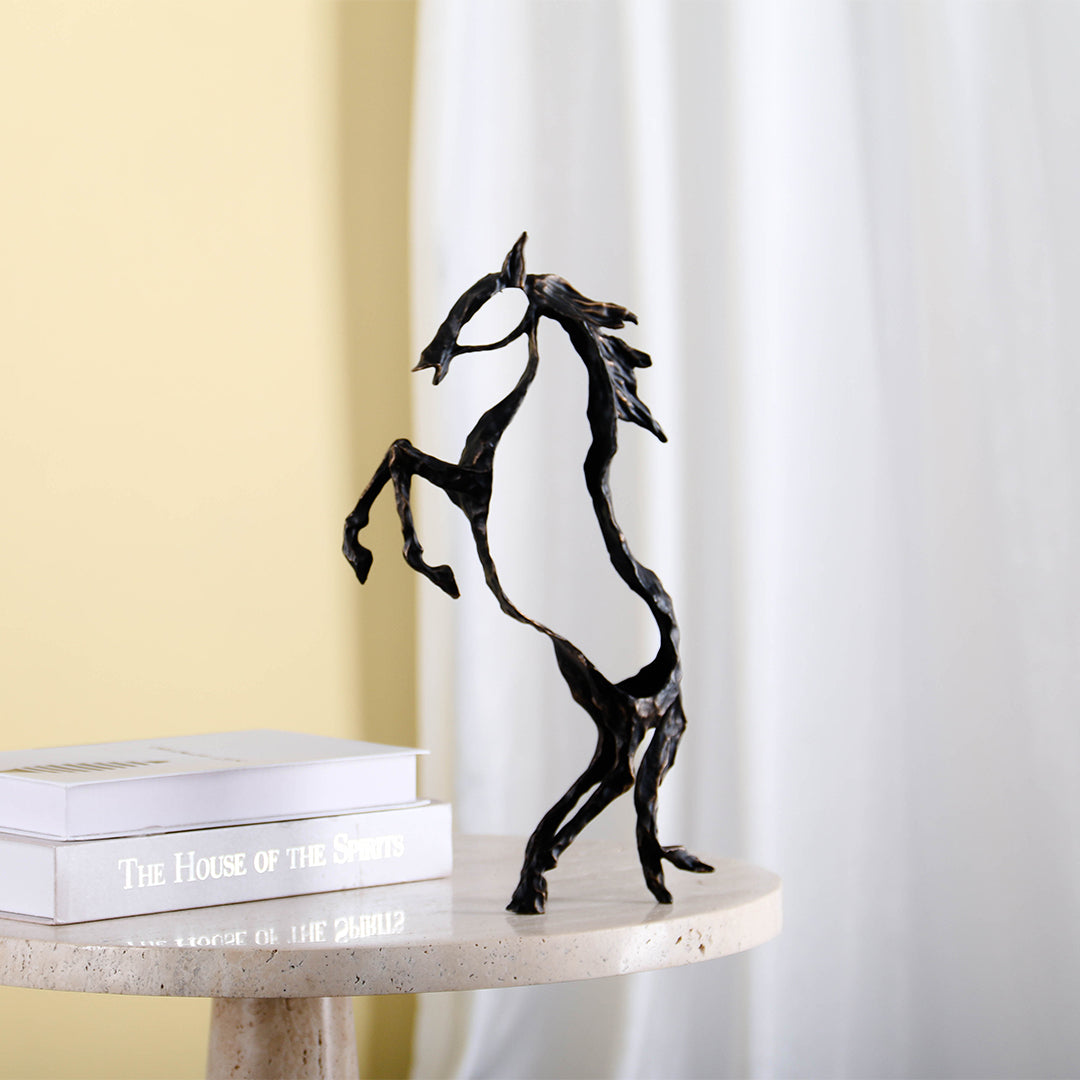 Hollow Horse KA3095 home decor figurine by BEACON, detailed horse sculpture for stylish interior decoration.