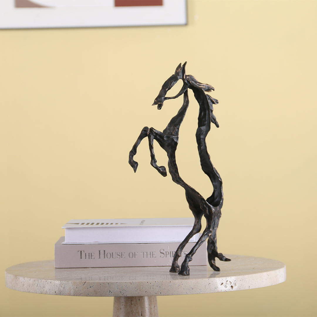 Hollow Horse KA3095 home decor figurine by BEACON with sleek, modern design in neutral tones, ideal for stylish interior accents.