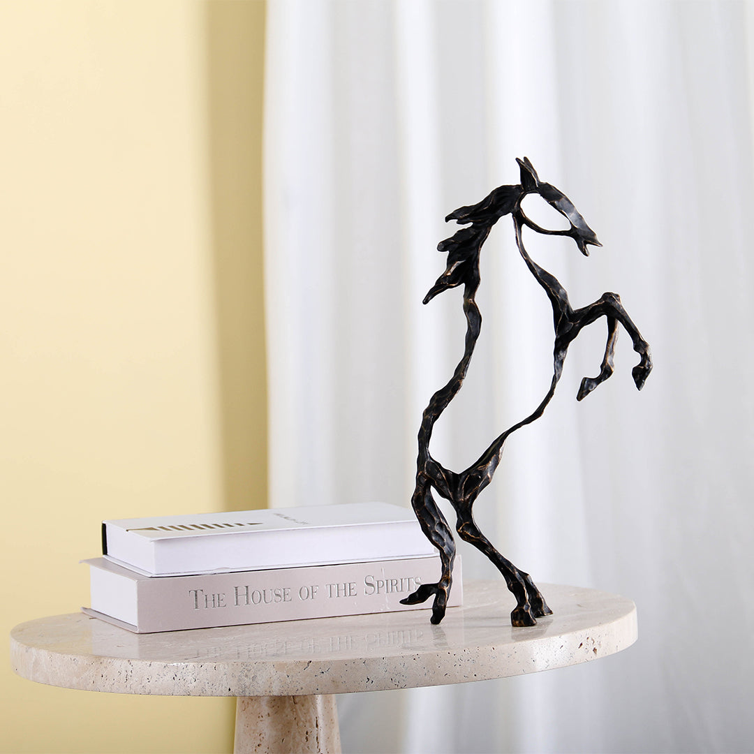 Hollow Horse KA3095 home decor figurine by BEACON, detailed horse sculpture for stylish interior decoration.