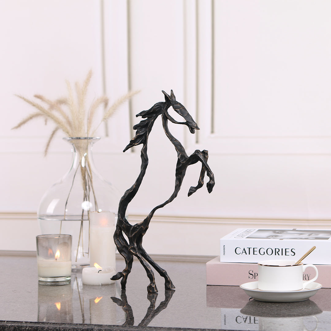 Hollow Horse KA3095 home decor figurine by BEACON, featuring a sleek, artistic horse sculpture for stylish interior decoration.