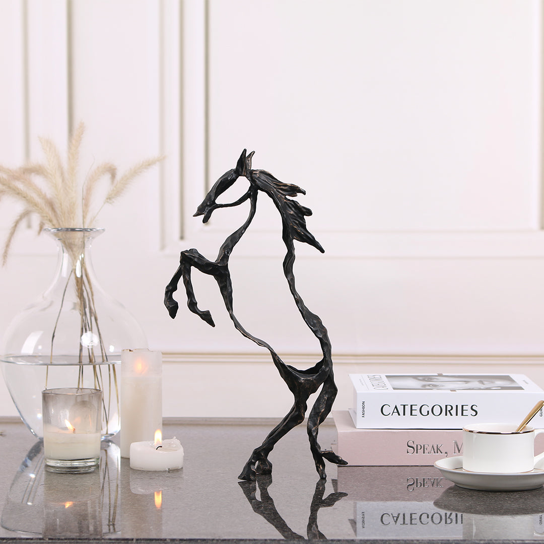 Hollow Horse KA3095 home decor figurine by BEACON, crafted with intricate hollow design, ideal for stylish interior decoration.