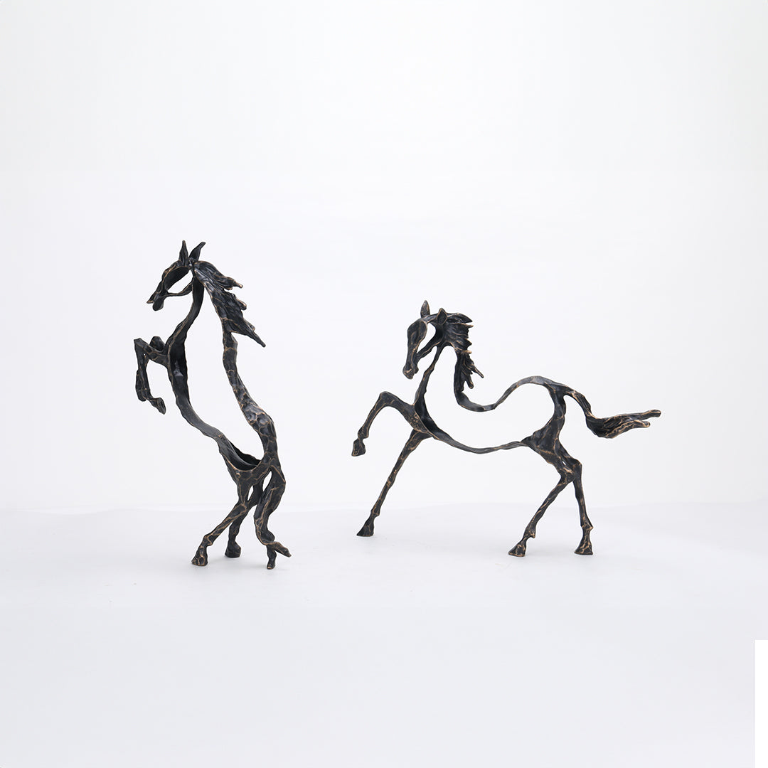 Hollow Horse KA3095 home decor figurine by BEACON, featuring a sleek, artistic horse sculpture for stylish interior decoration.