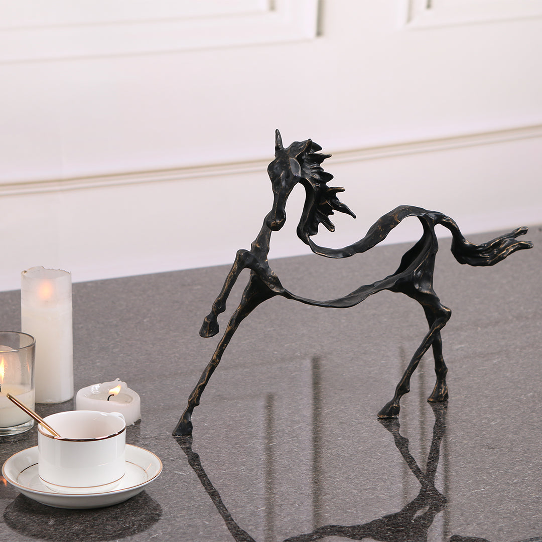 Hollow Horse KA3096 BEACON home decor figurine, detailed horse sculpture for stylish interior decoration.