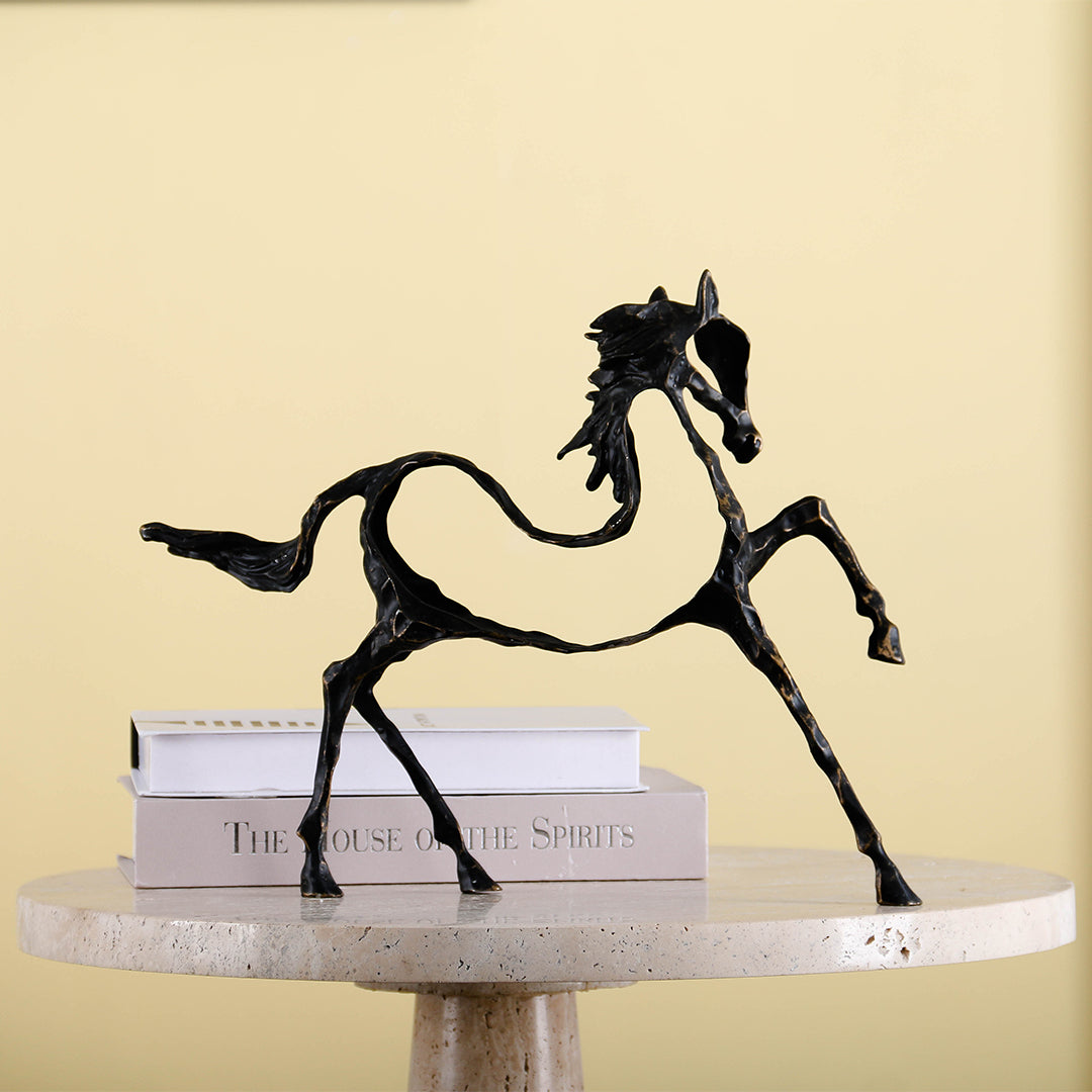 Hollow Horse KA3096 home decor figurine by BEACON, crafted with intricate details and a sleek, modern design.