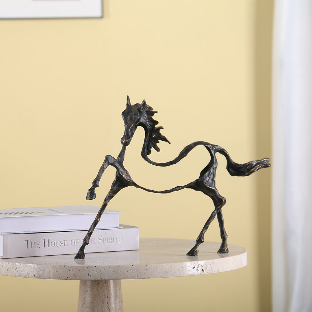 Hollow Horse KA3096 home decor figurine by BEACON, detailed horse sculpture for stylish interior decoration.