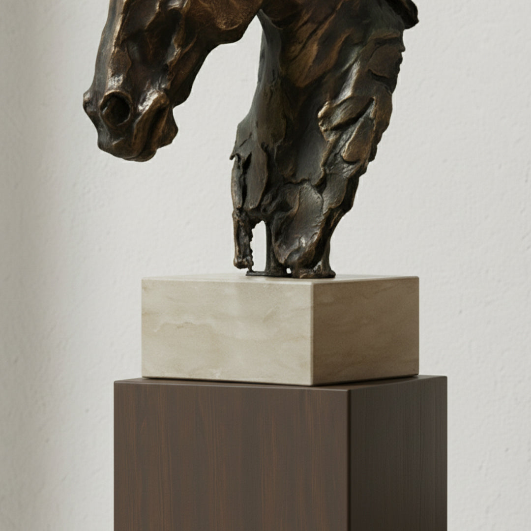 Decorative horse head ornament from BEACON home decor figurines collection, showcasing detailed craftsmanship and elegant design.