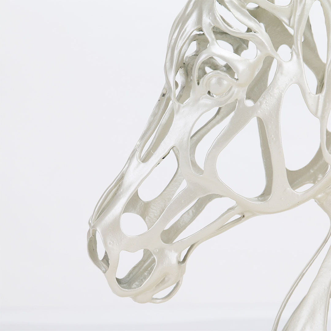 Horse Head Sculpture - KA3014A -  Home Decor Figurines - ebarza Furniture UAE | Shop Modern Furniture in Abu Dhabi & Dubai - مفروشات ايبازرا في الامارات | تسوق اثاث عصري وديكورات مميزة في دبي وابوظبي