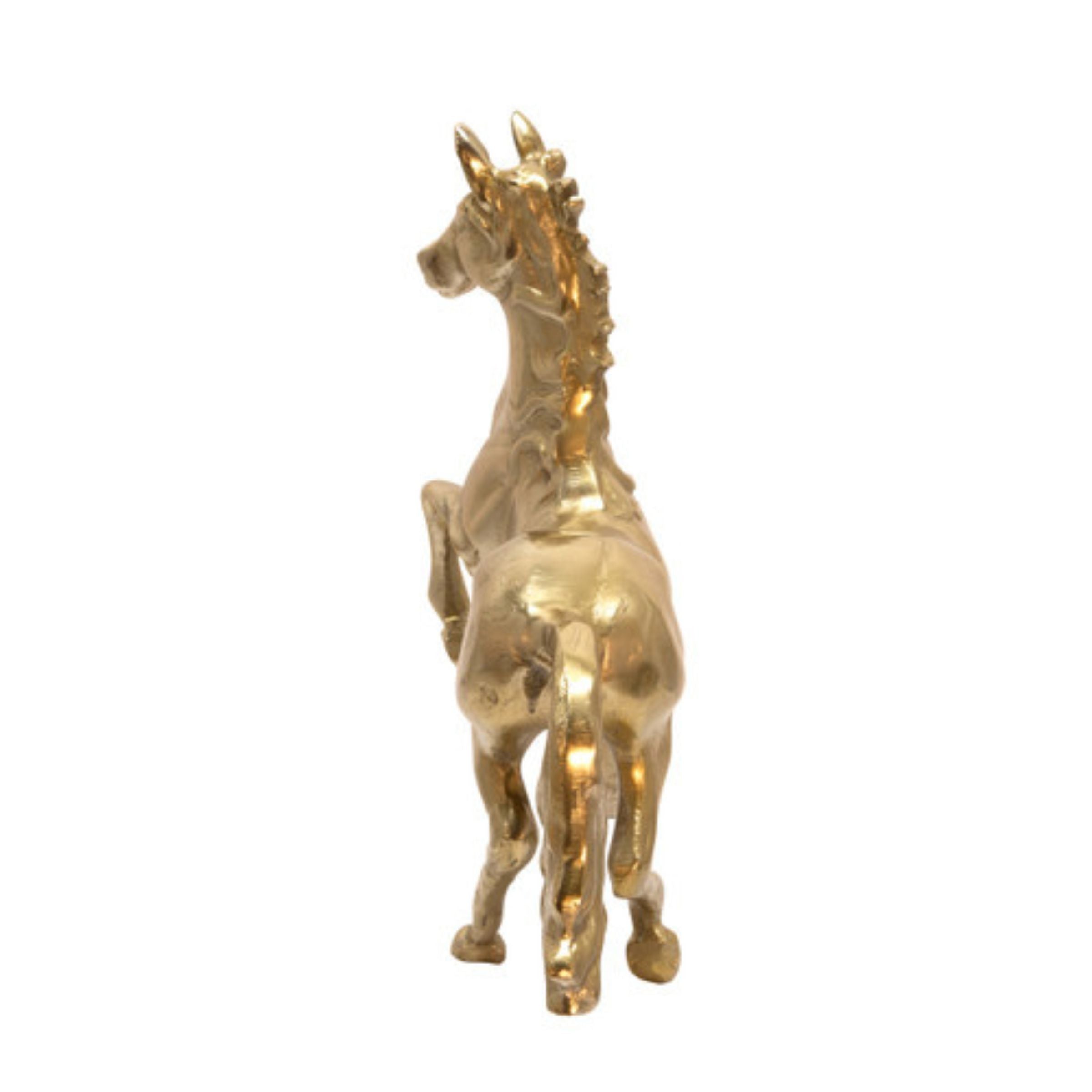 Horse Sculpture 40.64 Cm - Gold 15514-02 -  Home Decor Figurines | تمثال حصان 40.64 سم - ذهبي - ebarza Furniture UAE | Shop Modern Furniture in Abu Dhabi & Dubai - مفروشات ايبازرا في الامارات | تسوق اثاث عصري وديكورات مميزة في دبي وابوظبي