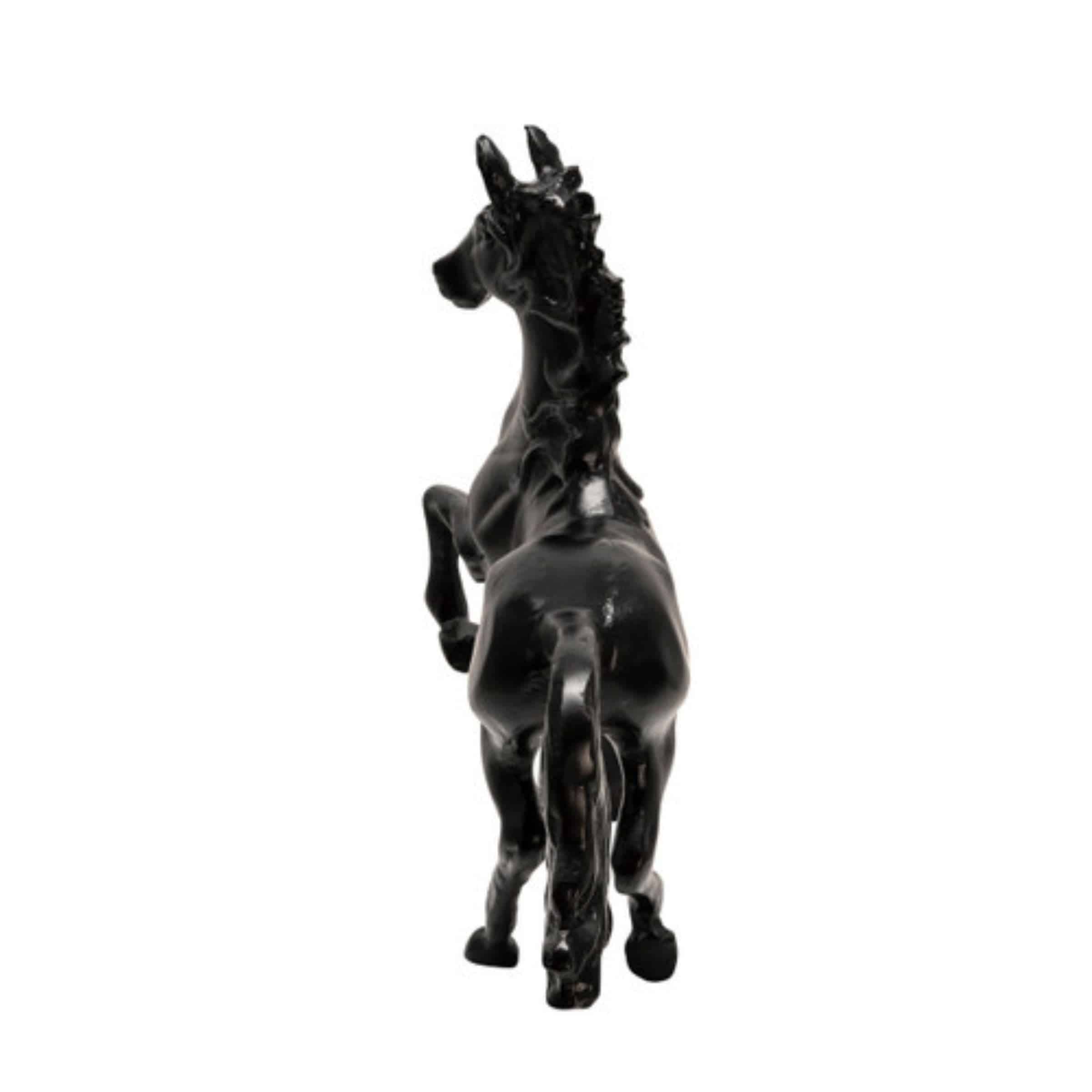 Horse Sculpture 40 Cm - Black 15514-01 -  Home Decor Figurines | تمثال حصان 40 سم - اسود - ebarza Furniture UAE | Shop Modern Furniture in Abu Dhabi & Dubai - مفروشات ايبازرا في الامارات | تسوق اثاث عصري وديكورات مميزة في دبي وابوظبي