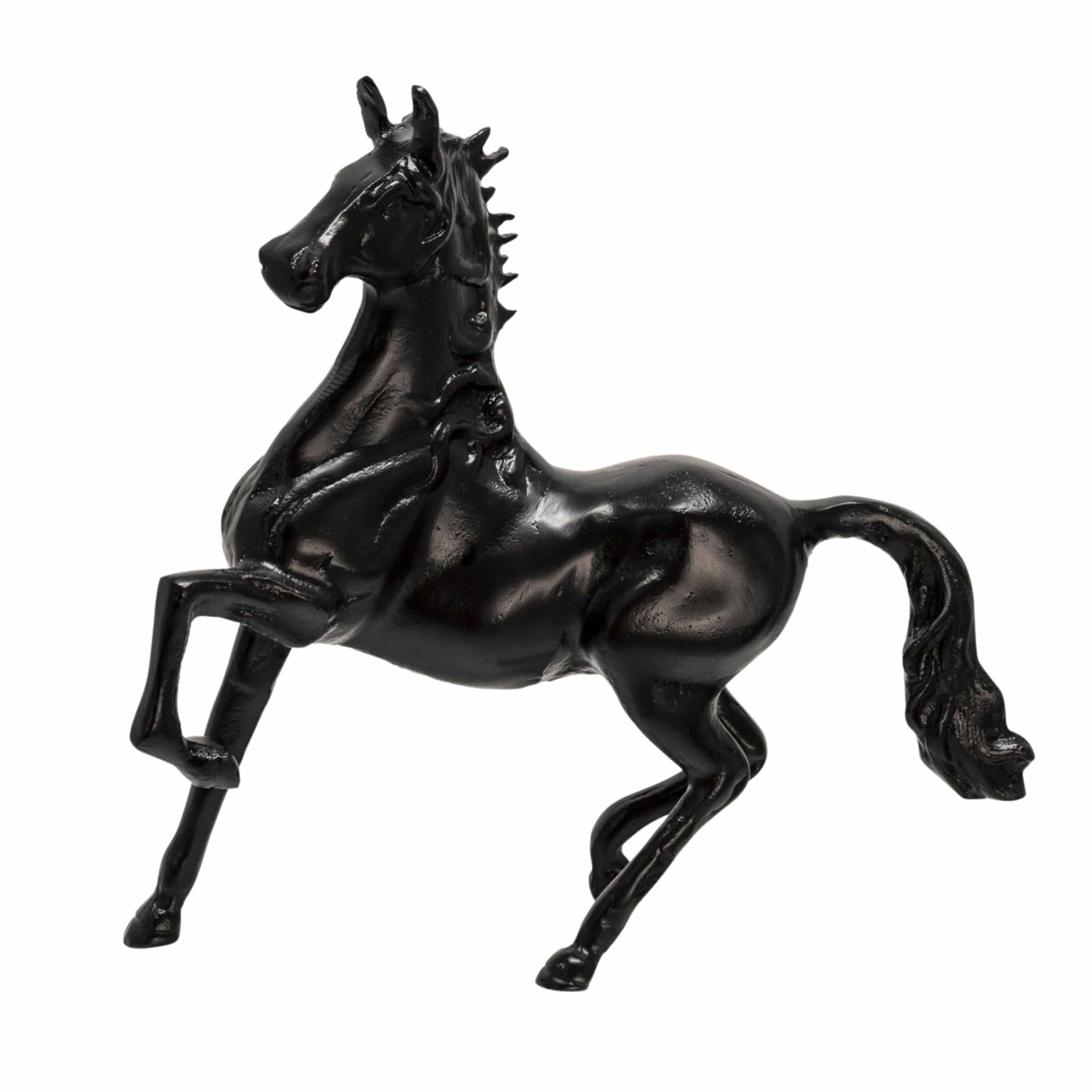 Horse Sculpture 40 Cm - Black 15514-01 -  Home Decor Figurines | تمثال حصان 40 سم - اسود - ebarza Furniture UAE | Shop Modern Furniture in Abu Dhabi & Dubai - مفروشات ايبازرا في الامارات | تسوق اثاث عصري وديكورات مميزة في دبي وابوظبي
