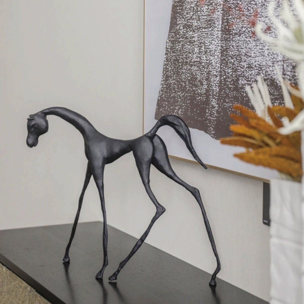 Elegant horse sculpture from BEACON home decor figurines collection, showcasing detailed craftsmanship and stylish design.