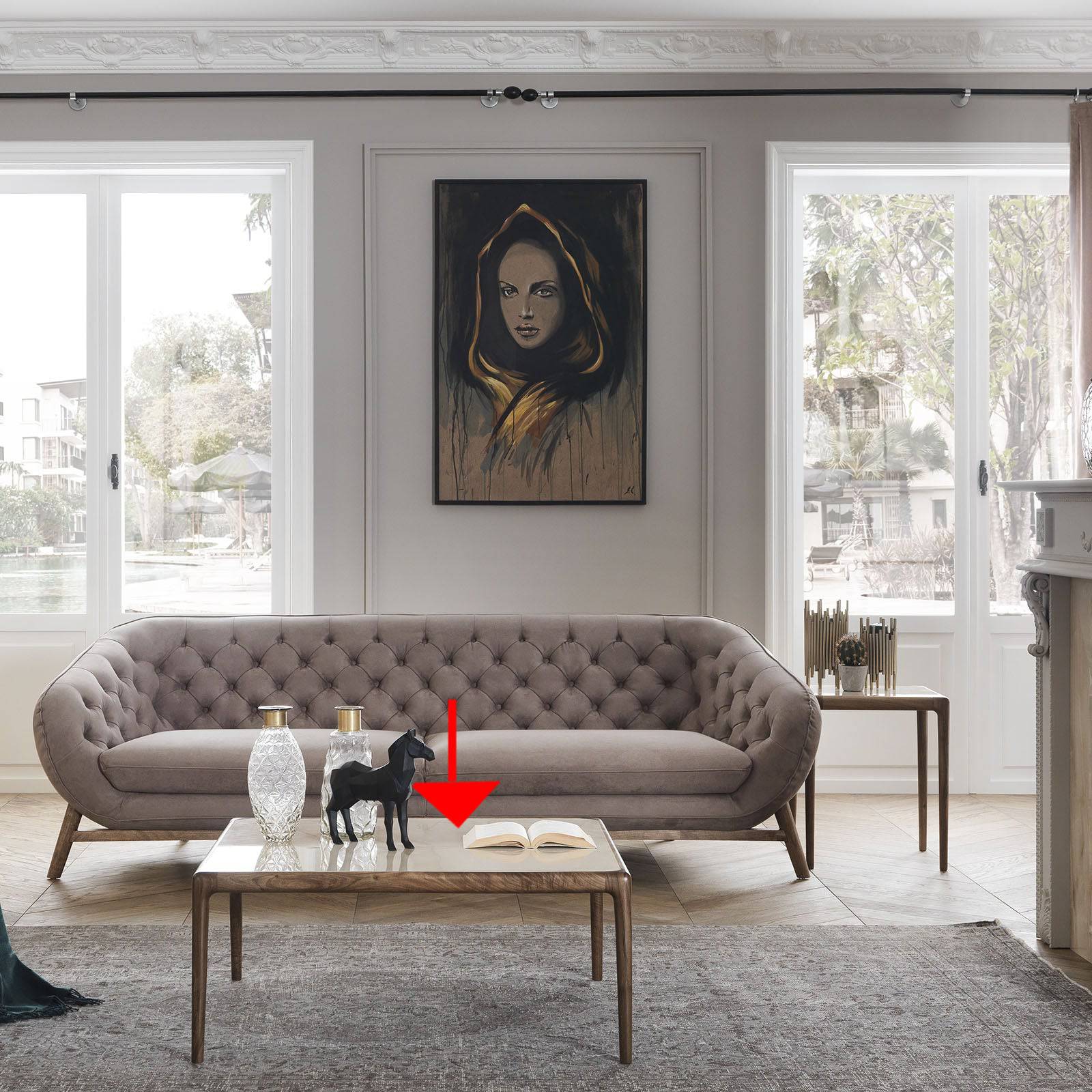 Icon Center Table -  Coffee Tables | طاولة مركزيه أيكون - ebarza Furniture UAE | Shop Modern Furniture in Abu Dhabi & Dubai - مفروشات ايبازرا في الامارات | تسوق اثاث عصري وديكورات مميزة في دبي وابوظبي