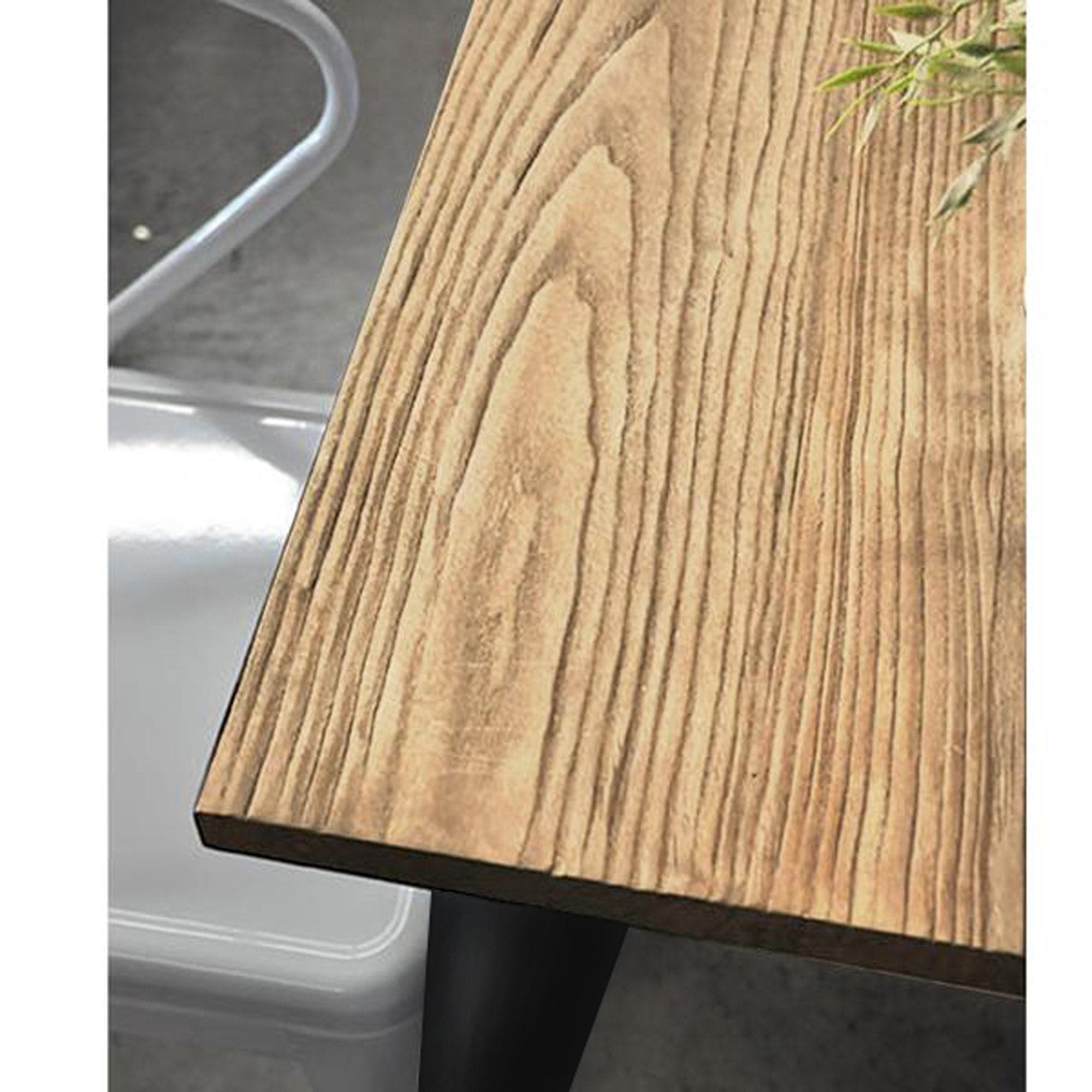 Industrial Bar Table With Solid Wood Top 120 Cm Gt-413 -  Bar Tables | طاولة بار صناعية مع سطح خشب صلب 120 سم - ebarza Furniture UAE | Shop Modern Furniture in Abu Dhabi & Dubai - مفروشات ايبازرا في الامارات | تسوق اثاث عصري وديكورات مميزة في دبي وابوظبي