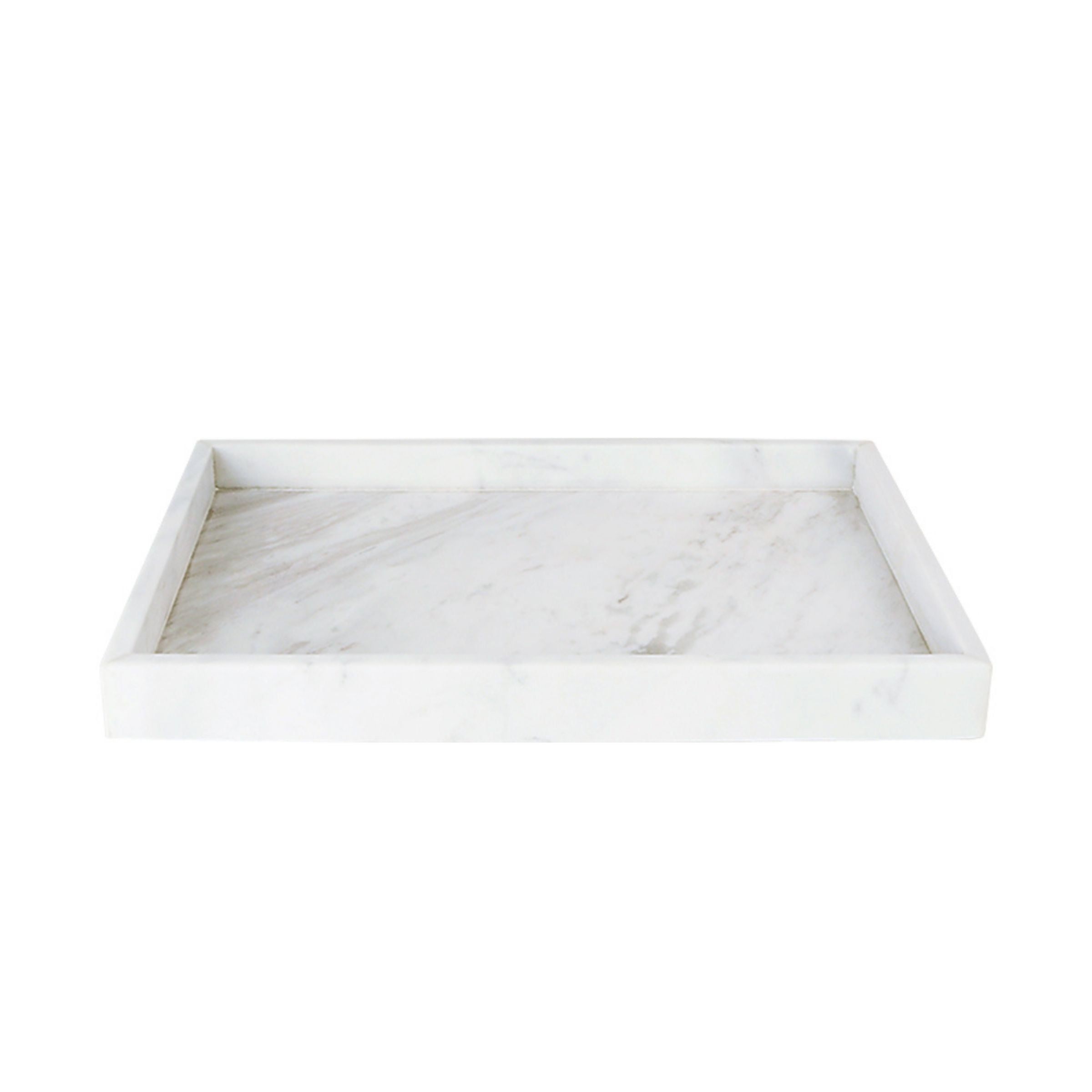 Jazz White Marble Rectangular Large Tray RHD880 -  Trays - ebarza Furniture UAE | Shop Modern Furniture in Abu Dhabi & Dubai - مفروشات ايبازرا في الامارات | تسوق اثاث عصري وديكورات مميزة في دبي وابوظبي