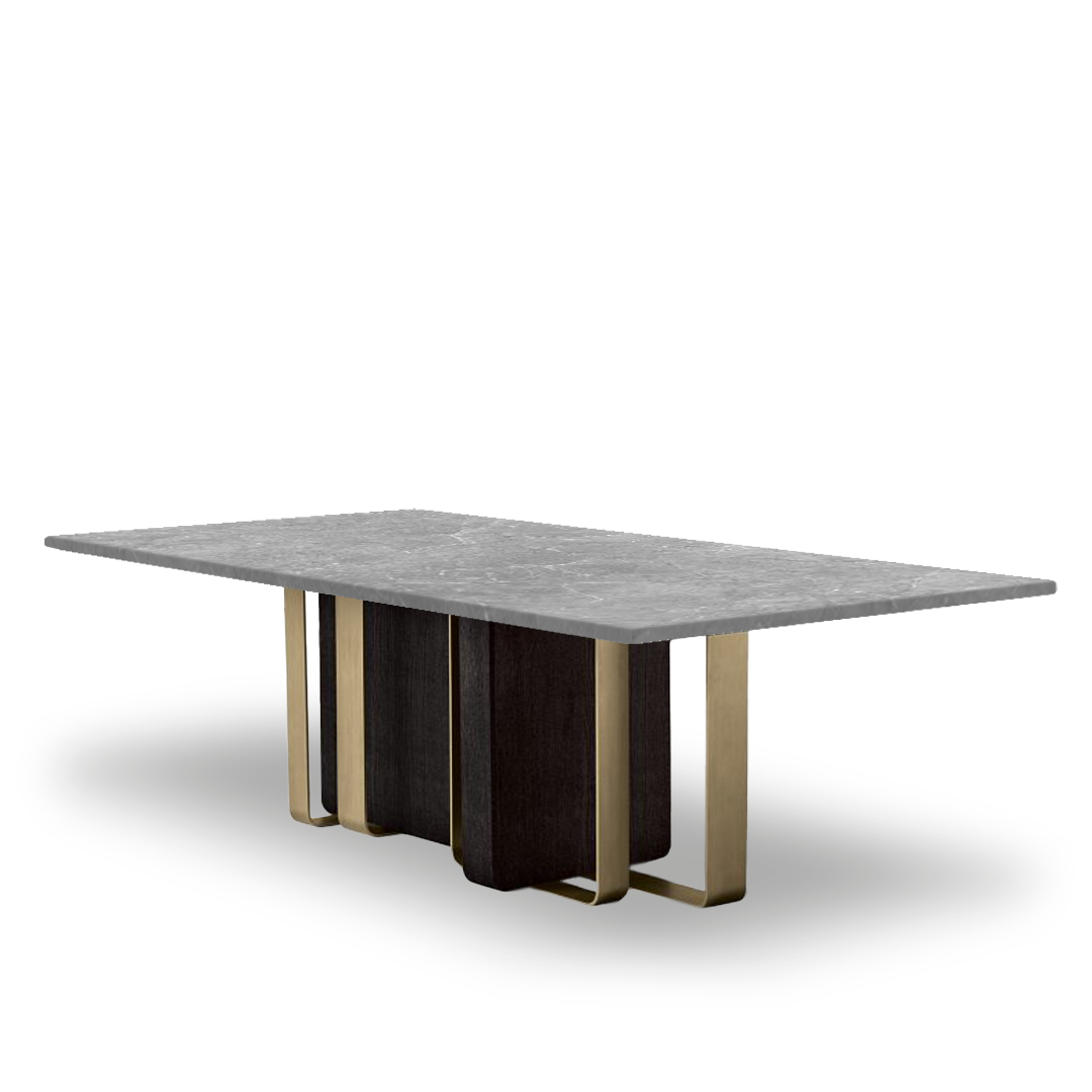 Jura Rectangular 220cm Table Tg-490 -  Dining Tables - ebarza Furniture UAE | Shop Modern Furniture in Abu Dhabi & Dubai - مفروشات ايبازرا في الامارات | تسوق اثاث عصري وديكورات مميزة في دبي وابوظبي
