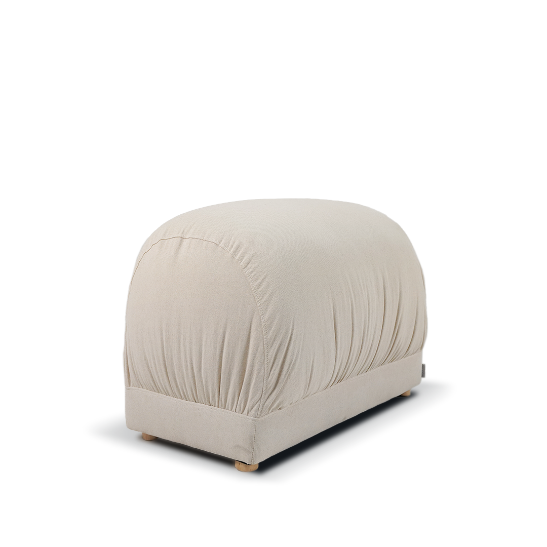 BEACON Kaisa modular armrest for PZ-SOFA-101 sofa, showing a close-up view of the beige fabric armrest with sleek design.