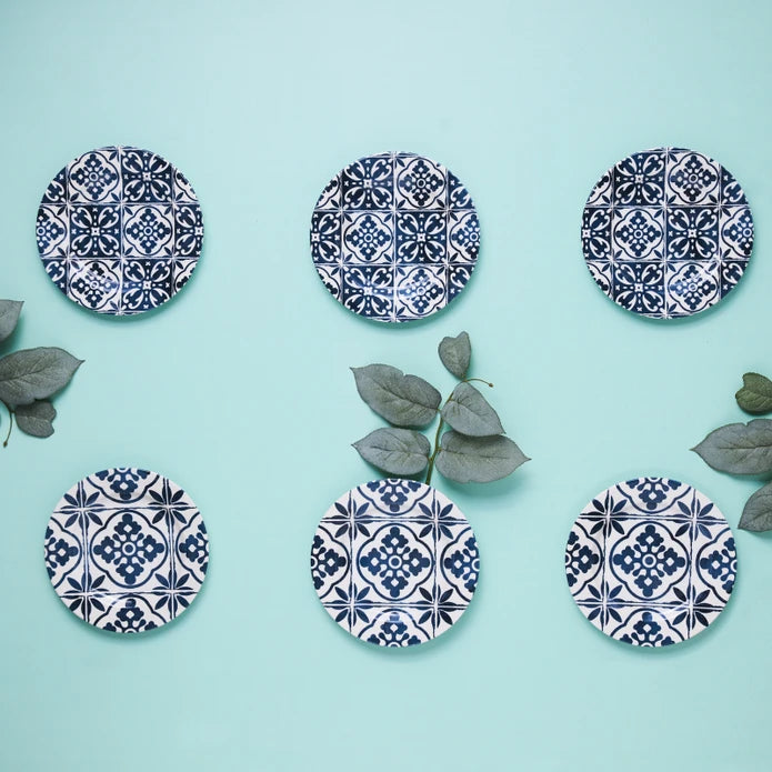 Karaca Blue 6 Piece Cake Set 19 cm 153.03.06.9226 -  Cake Sets - ebarza Furniture UAE | Shop Modern Furniture in Abu Dhabi & Dubai - مفروشات ايبازرا في الامارات | تسوق اثاث عصري وديكورات مميزة في دبي وابوظبي