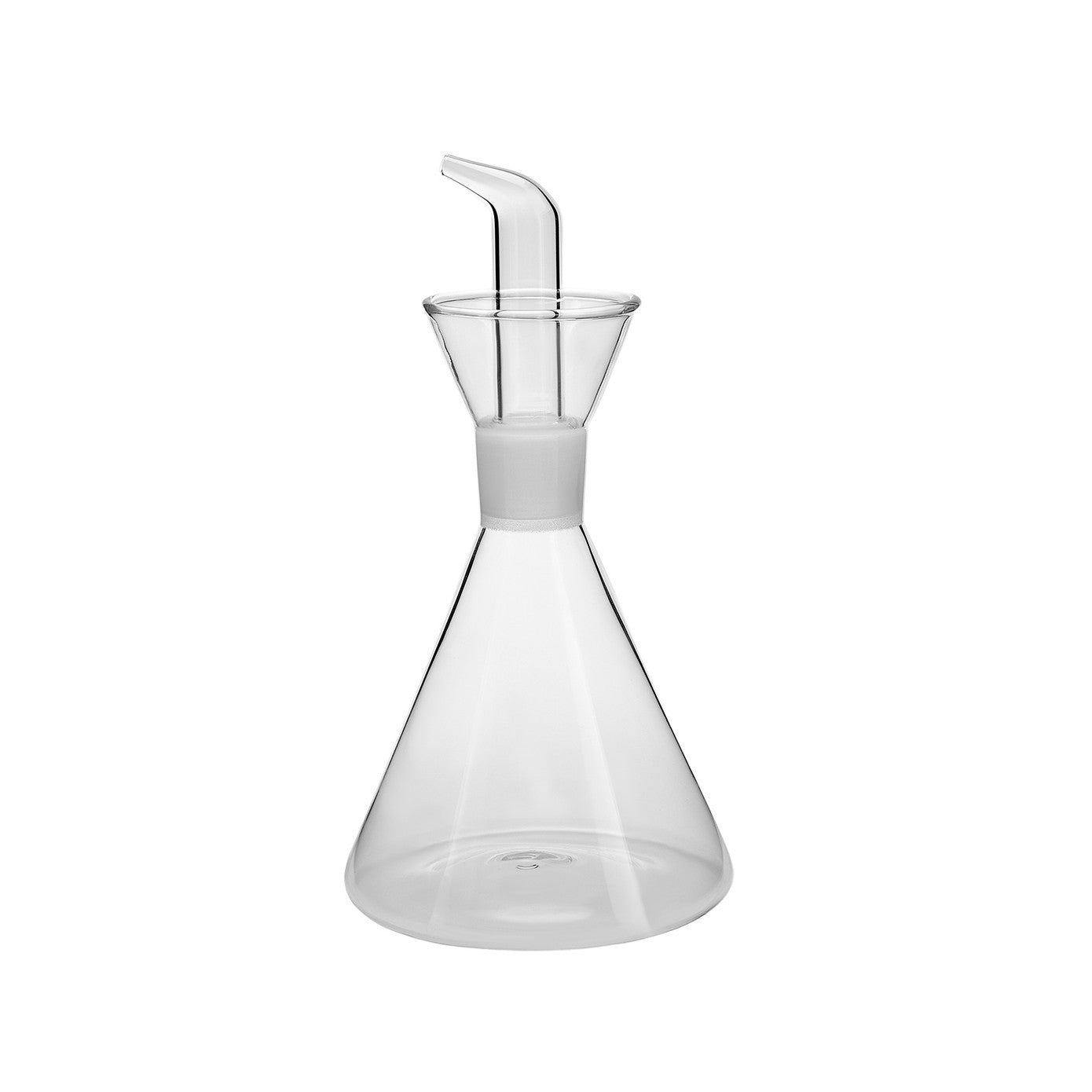Karaca Chem Oil Bottle 420 ml in clear glass, used for storing and pouring cooking oils, part of KARACA AND KARACA HOME drinkware collection.