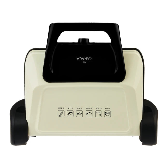 Karaca Future Plus Bio Diamond antibacterial cream grill and toaster, kitchen appliance with sleek design and modern features.