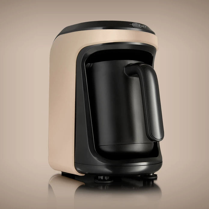 Karaca Hatır Hüp Turkish Coffee Machine Iconic Beige 5 Cup Capacity with Plenty of Foam 153.03.06.9359 -  Kitchen Appliances - ebarza Furniture UAE | Shop Modern Furniture in Abu Dhabi & Dubai - مفروشات ايبازرا في الامارات | تسوق اثاث عصري وديكورات مميزة في دبي وابوظبي