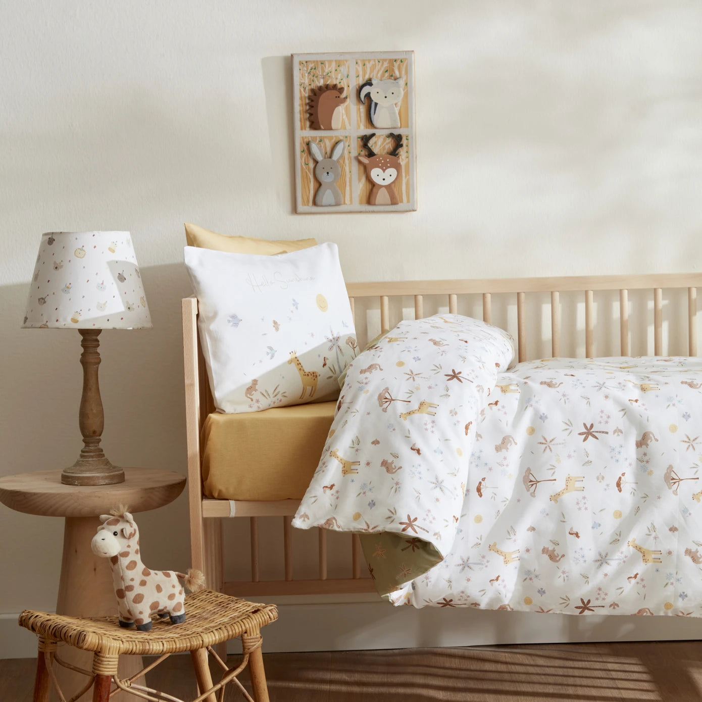 Karaca Home Baby Sunshine Duvet Cover Set 200.22.11.0215 -  Bedding - ebarza Furniture UAE | Shop Modern Furniture in Abu Dhabi & Dubai - مفروشات ايبازرا في الامارات | تسوق اثاث عصري وديكورات مميزة في دبي وابوظبي
