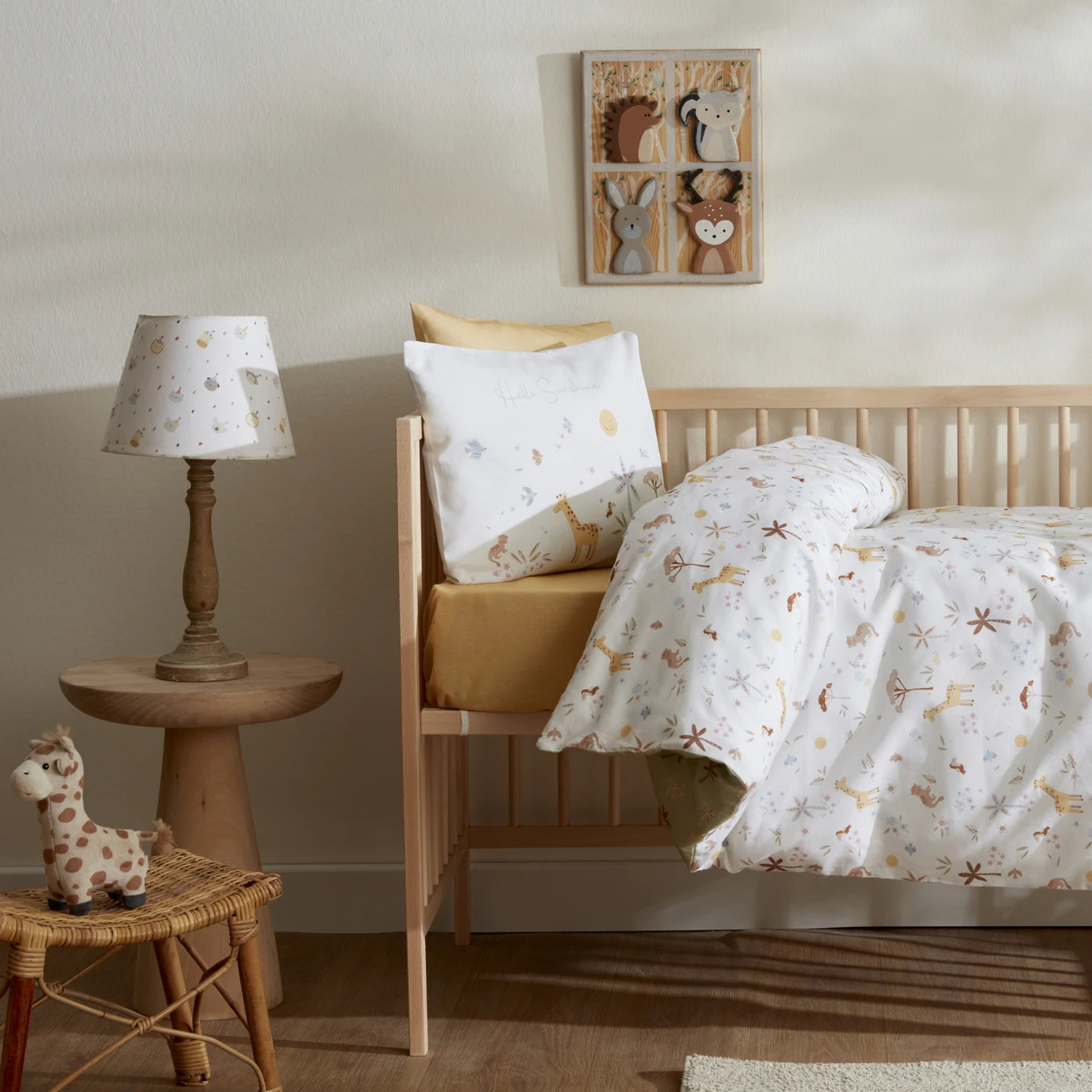 Karaca Home Baby Sunshine Duvet Cover Set 200.22.11.0215 -  Bedding - ebarza Furniture UAE | Shop Modern Furniture in Abu Dhabi & Dubai - مفروشات ايبازرا في الامارات | تسوق اثاث عصري وديكورات مميزة في دبي وابوظبي