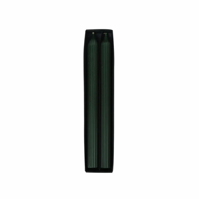 Karaca Home Wave 2-Green Candlestick Candles, decorative green candles in a stylish candlestick holder, perfect for home decor.