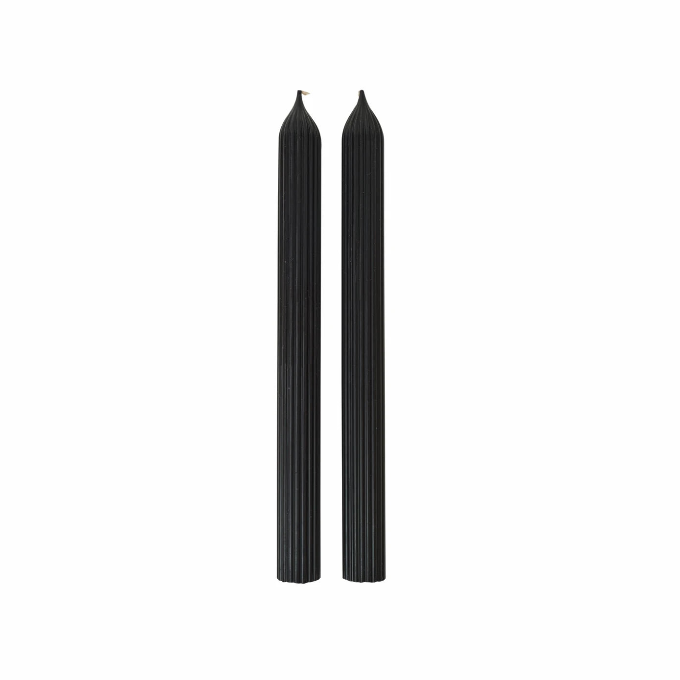 Karaca Home Wave 2-piece black candlestick candles, elegant and decorative, perfect for enhancing home ambiance.