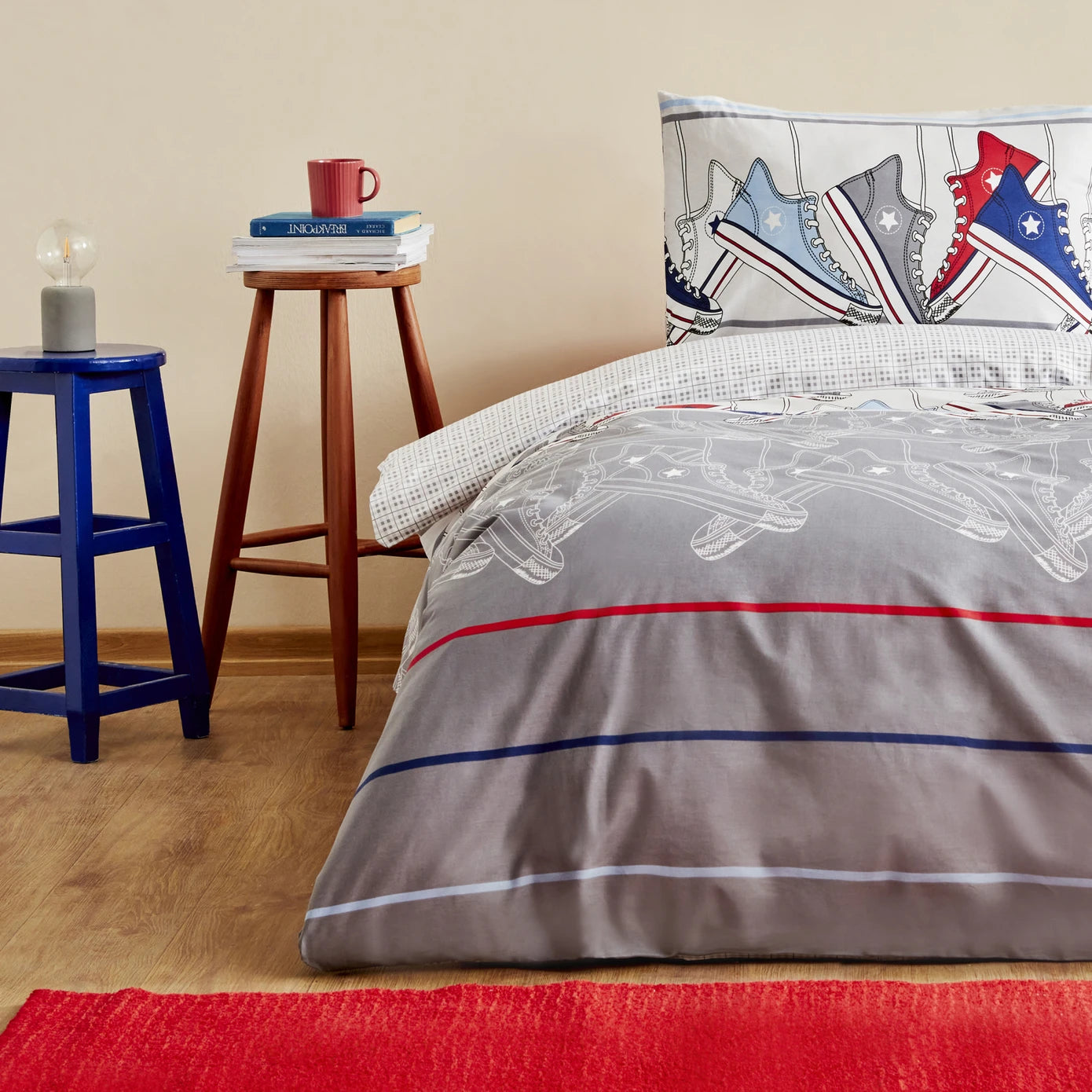 Karaca Home Young Barton 100% Cotton Single Duvet Cover Set Fitted 200.22.14.0228 -  Bedding - ebarza Furniture UAE | Shop Modern Furniture in Abu Dhabi & Dubai - مفروشات ايبازرا في الامارات | تسوق اثاث عصري وديكورات مميزة في دبي وابوظبي