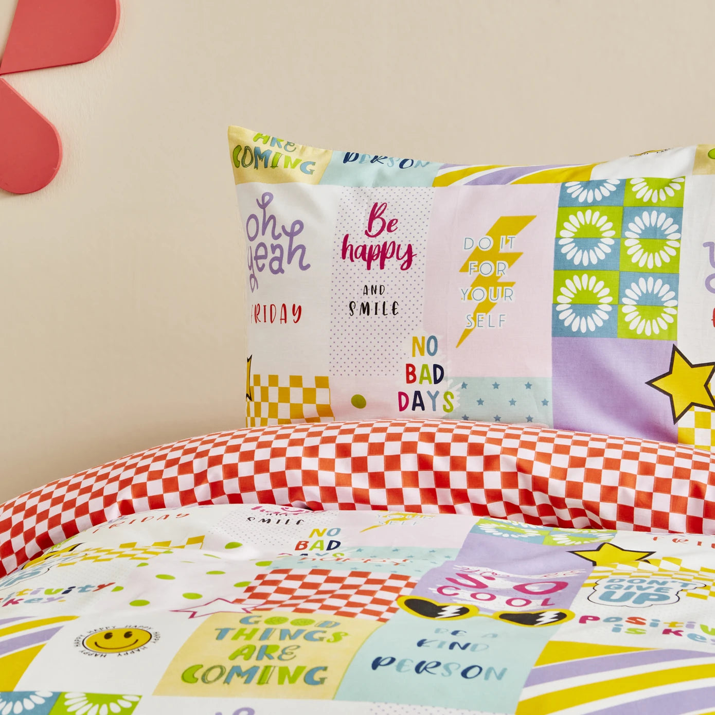 Karaca Home Young Youthful 100% Cotton Fitted Single Duvet Cover Set 200.22.14.0231 -  Bedding - ebarza Furniture UAE | Shop Modern Furniture in Abu Dhabi & Dubai - مفروشات ايبازرا في الامارات | تسوق اثاث عصري وديكورات مميزة في دبي وابوظبي