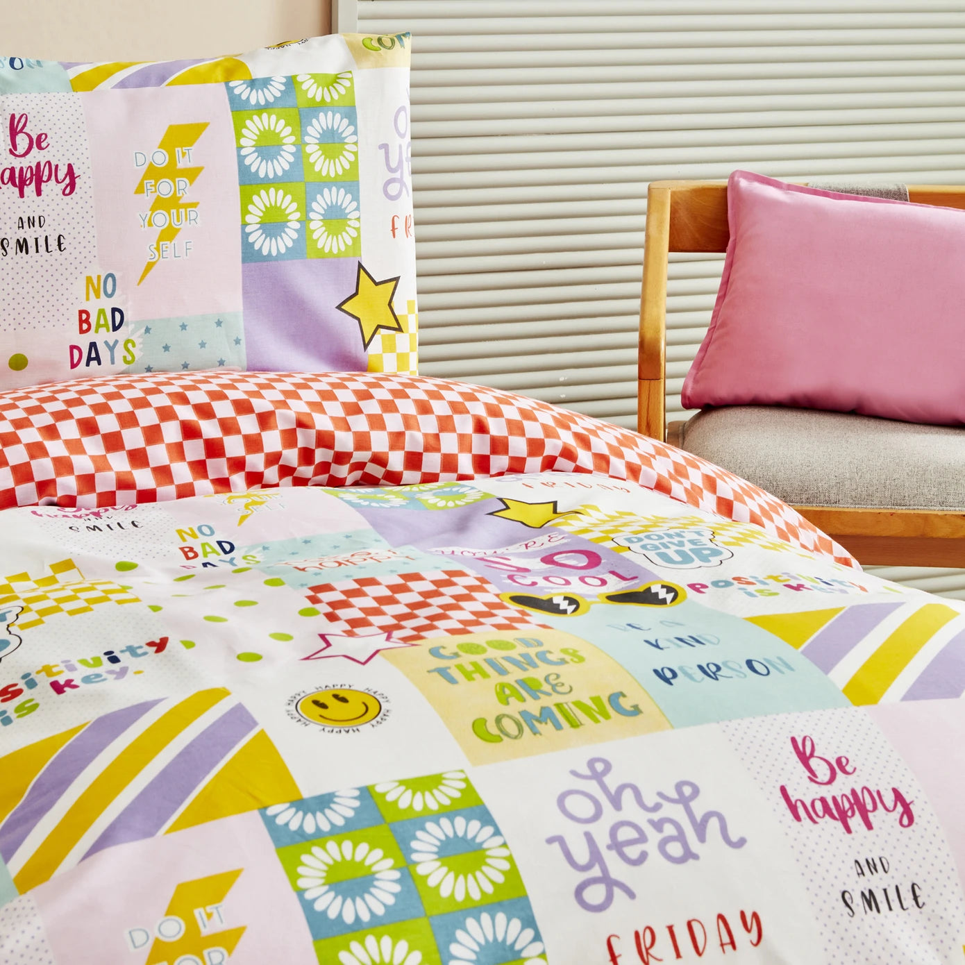 Karaca Home Young Youthful 100% Cotton Fitted Single Duvet Cover Set 200.22.14.0231 -  Bedding - ebarza Furniture UAE | Shop Modern Furniture in Abu Dhabi & Dubai - مفروشات ايبازرا في الامارات | تسوق اثاث عصري وديكورات مميزة في دبي وابوظبي