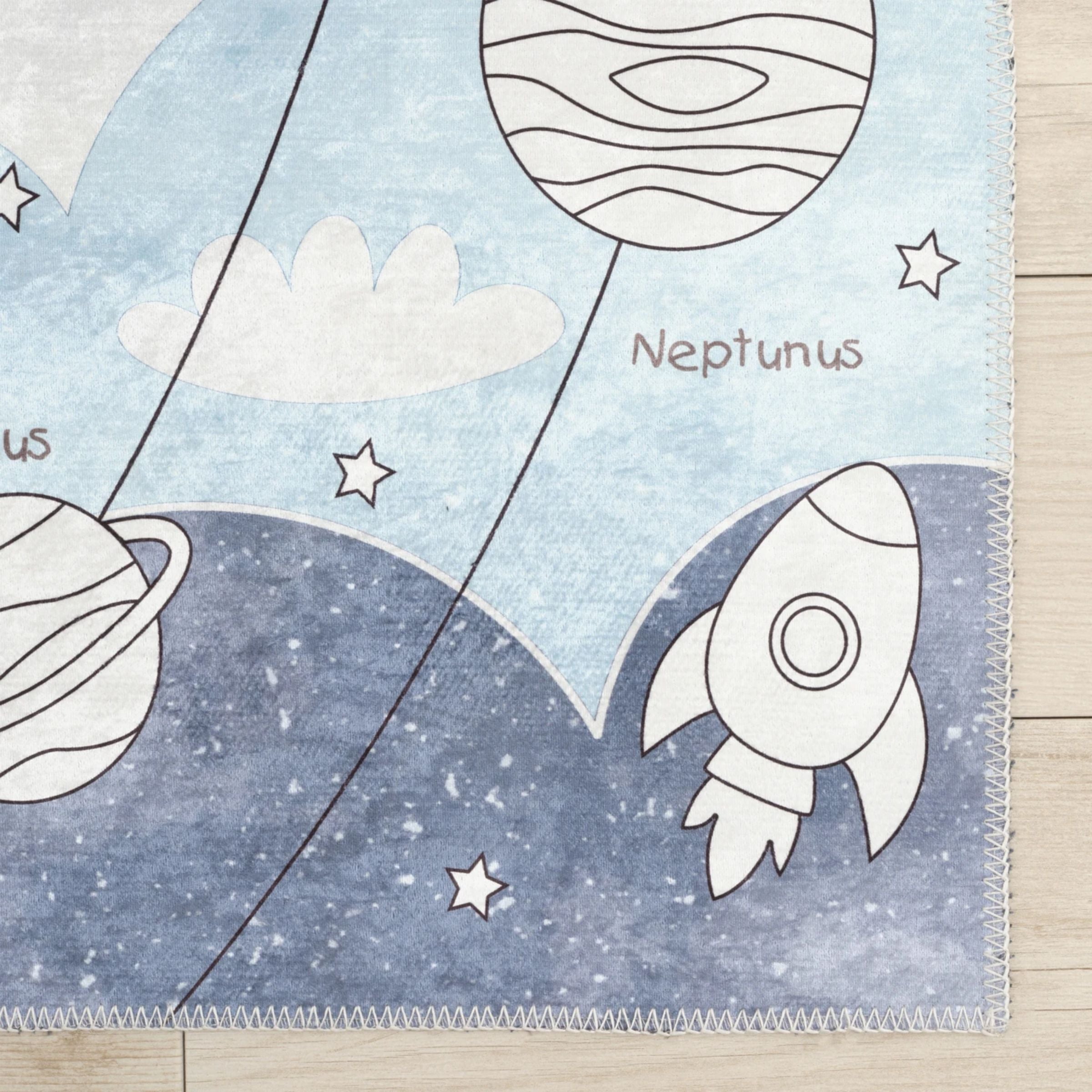 Karaca KASMIR CARPET DECORATIVE ART CHILDREN/GENC UNIVERSE 120X180 210.03.03.3186 -  Rugs - ebarza Furniture UAE | Shop Modern Furniture in Abu Dhabi & Dubai - مفروشات ايبازرا في الامارات | تسوق اثاث عصري وديكورات مميزة في دبي وابوظبي