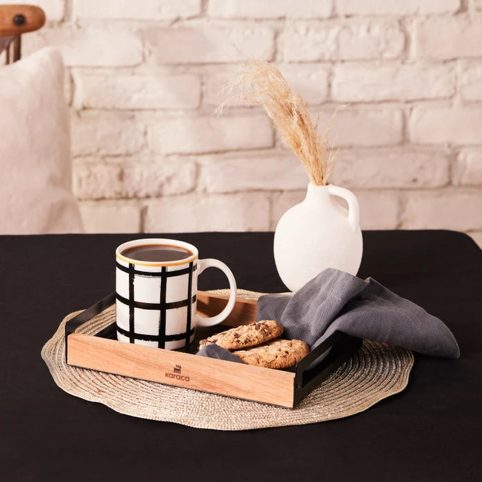 Karaca Lines Mug 360 ml Black 153.09.01.2789 -  Mugs - ebarza Furniture UAE | Shop Modern Furniture in Abu Dhabi & Dubai - مفروشات ايبازرا في الامارات | تسوق اثاث عصري وديكورات مميزة في دبي وابوظبي