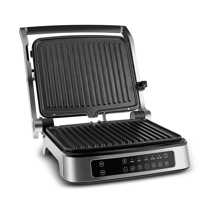 Karaca Perfect Grill 2006 and Toaster 2000W kitchen appliances in black with stainless steel accents, featuring multiple control knobs.