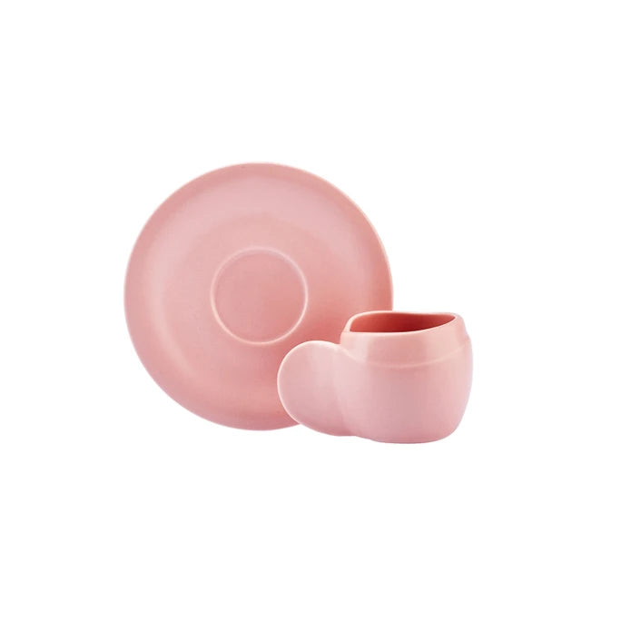 Karaca Rosy coffee cup set for 2 persons with 90ml cups, featuring elegant design, part of KARACA AND KARACA HOME coffee sets.