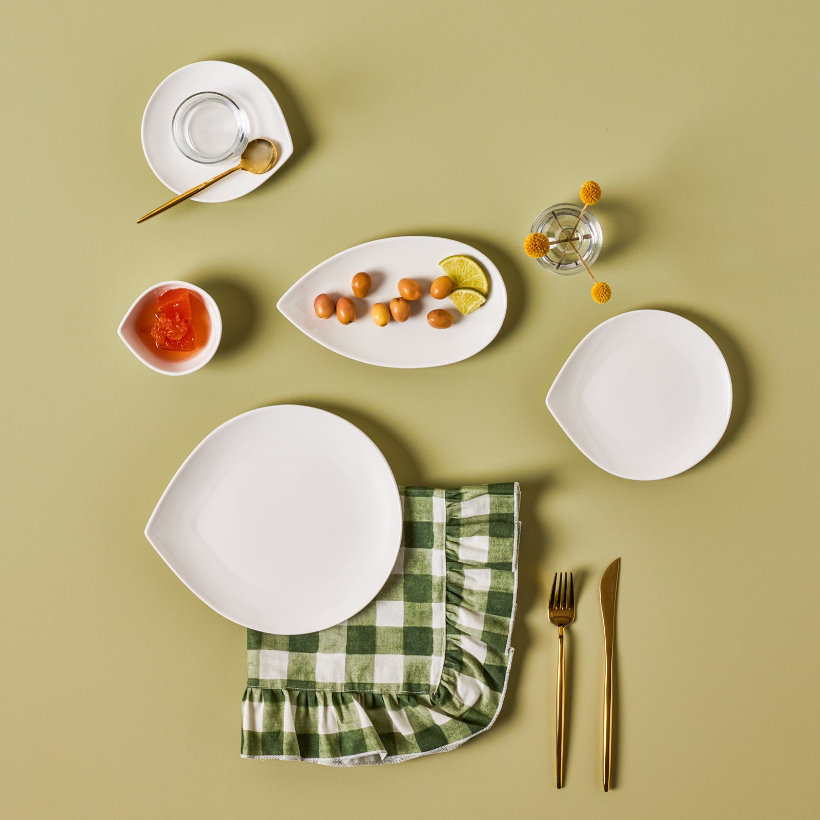 Karaca Solta Porcelain 26 Piece 6 Person Breakfast/Serving Set 153.03.08.4502 -  Dinnerware Sets - ebarza Furniture UAE | Shop Modern Furniture in Abu Dhabi & Dubai - مفروشات ايبازرا في الامارات | تسوق اثاث عصري وديكورات مميزة في دبي وابوظبي