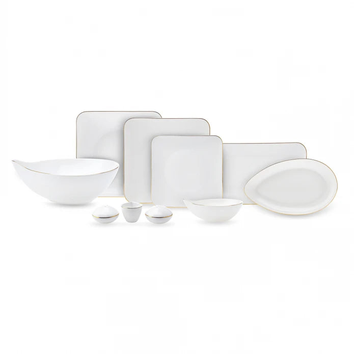 Karaca Streamline Elinor 30 Piece Gold Dinner Set for 6 People 153.03.06.7586 -  Dinnerware Sets - ebarza Furniture UAE | Shop Modern Furniture in Abu Dhabi & Dubai - مفروشات ايبازرا في الامارات | تسوق اثاث عصري وديكورات مميزة في دبي وابوظبي