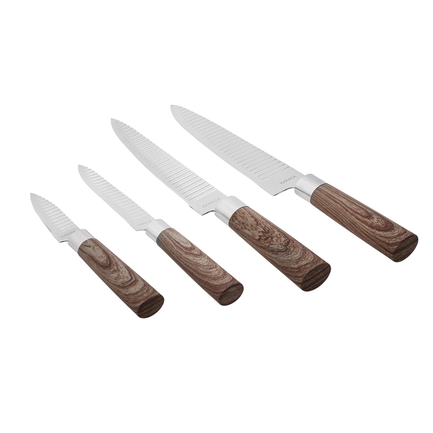 Karaca Timber 8 Piece Knife and Serving Set 153.03.06.7427 -  Service Sets - ebarza Furniture UAE | Shop Modern Furniture in Abu Dhabi & Dubai - مفروشات ايبازرا في الامارات | تسوق اثاث عصري وديكورات مميزة في دبي وابوظبي