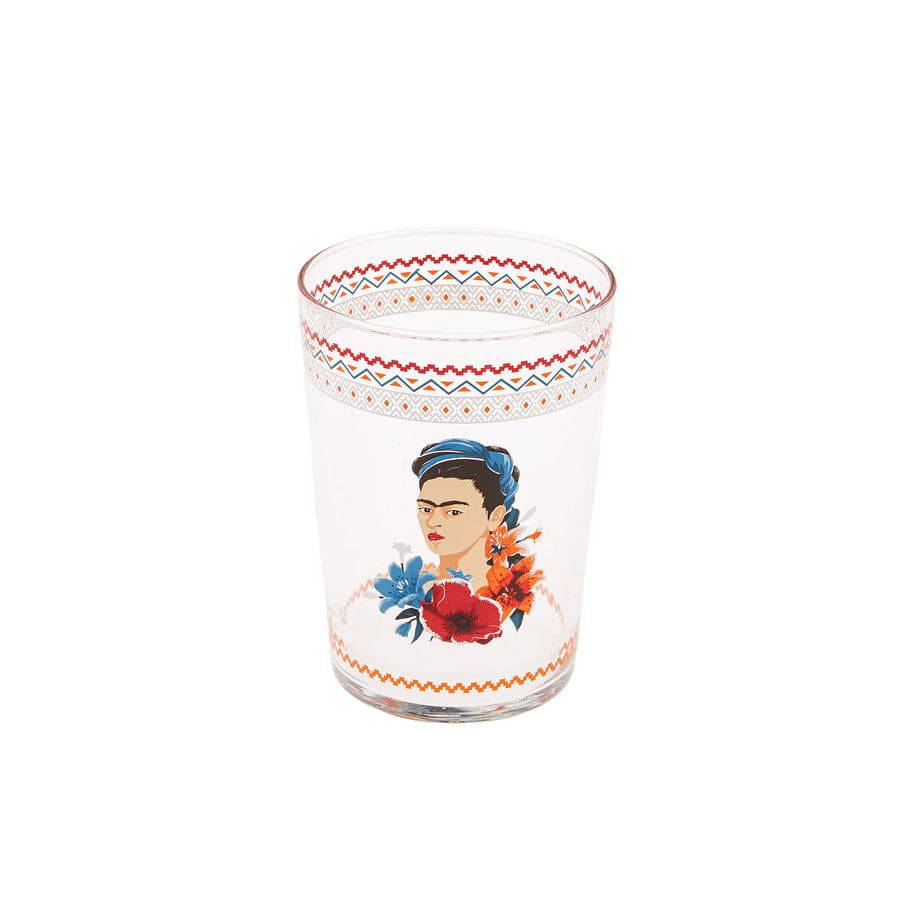 Karaca X Frida Kahlo Soft Drink Glass 153.03.08.1500 -  Drinkware | كوب زجاج مشروب غازي كاراجا اكس فريدا كاهلو - ebarza Furniture UAE | Shop Modern Furniture in Abu Dhabi & Dubai - مفروشات ايبازرا في الامارات | تسوق اثاث عصري وديكورات مميزة في دبي وابوظبي