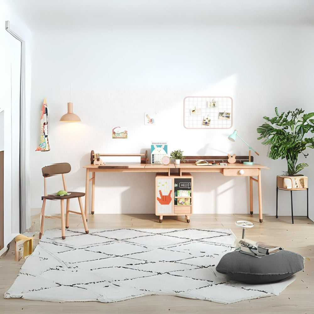 KIDS DESK E2006R + E2007R + E2006N -  Kids Tables - ebarza Furniture UAE | Shop Modern Furniture in Abu Dhabi & Dubai - مفروشات ايبازرا في الامارات | تسوق اثاث عصري وديكورات مميزة في دبي وابوظبي