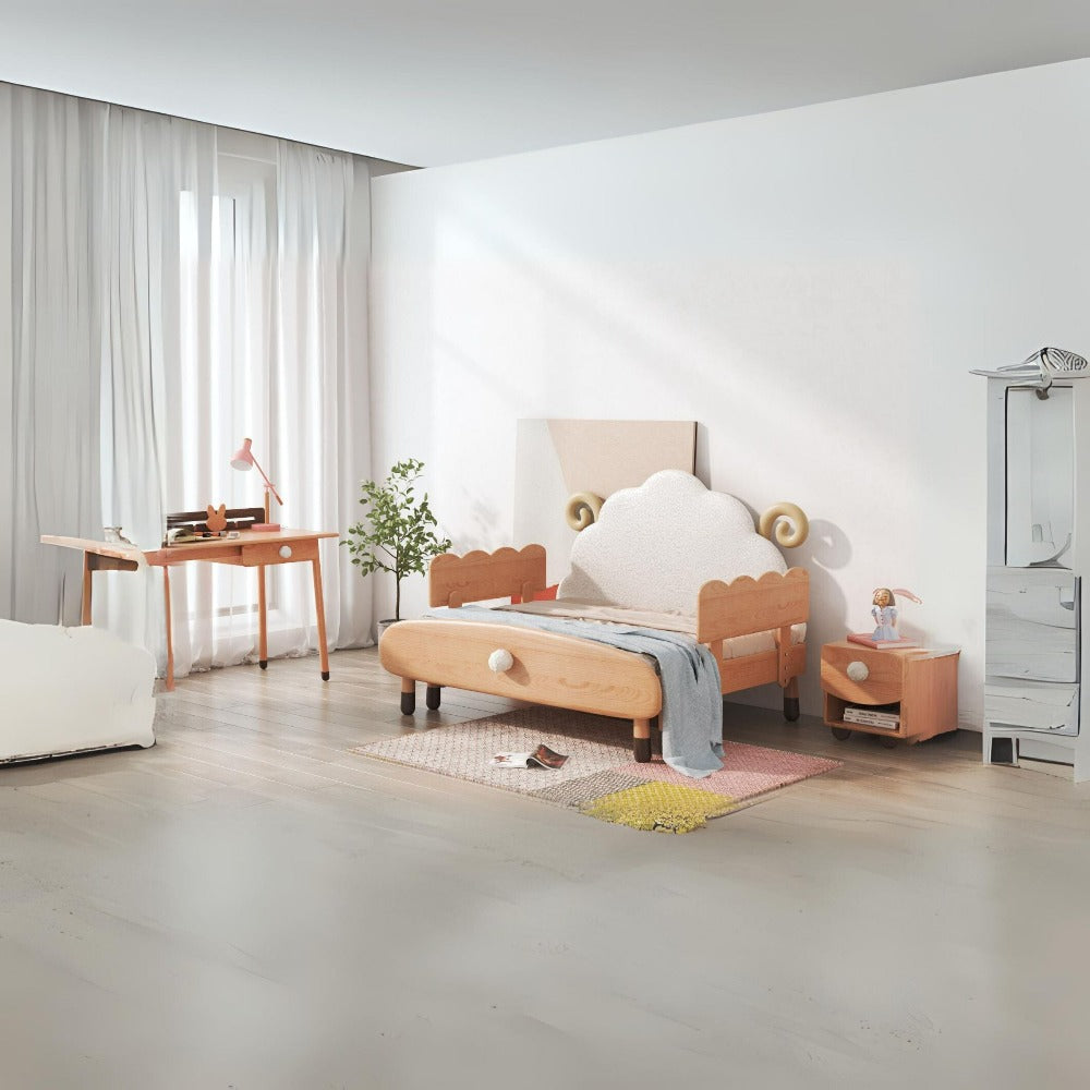 Kids extendable E-Bed with mattress from BEACON Kids Beds, featuring a sleek design and adjustable size for versatile sleeping arrangements.