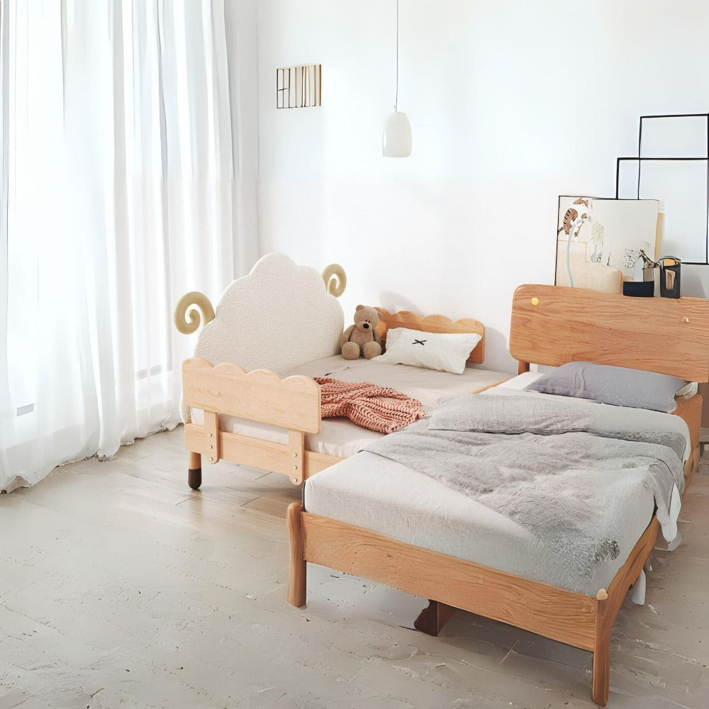 KIDS Extendable E-BED with Mattress - E2012F -  Kids Beds - ebarza Furniture UAE | Shop Modern Furniture in Abu Dhabi & Dubai - مفروشات ايبازرا في الامارات | تسوق اثاث عصري وديكورات مميزة في دبي وابوظبي