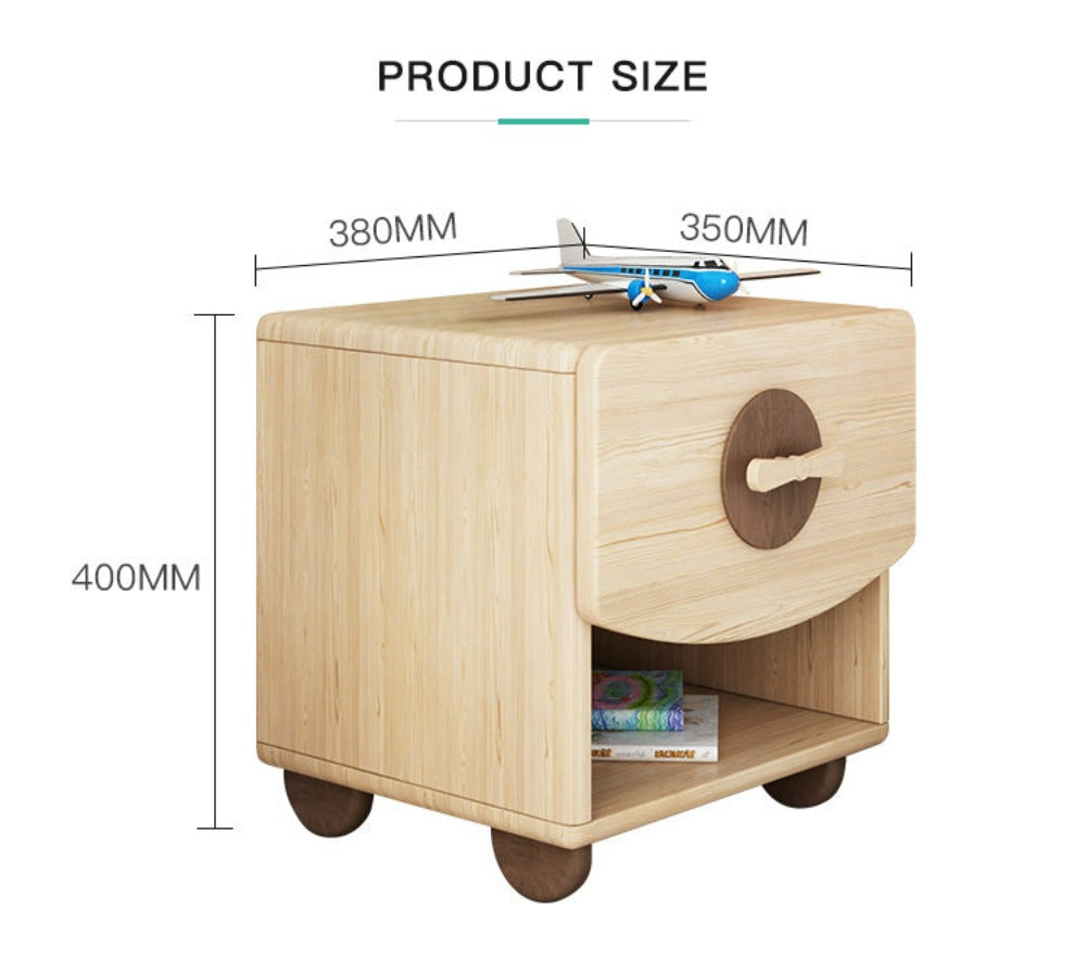 Kids JayJay storage cabinet by Beacon, featuring children's shelves with multiple compartments for organization and playroom storage.