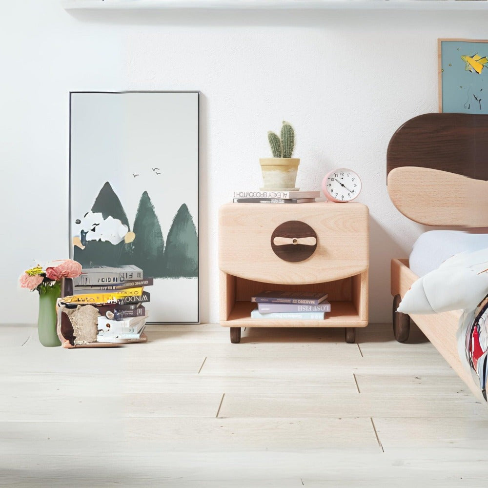 Kids JayJay storage cabinet by Beacon, featuring kids' shelves in a compact, organized design with colorful compartments.