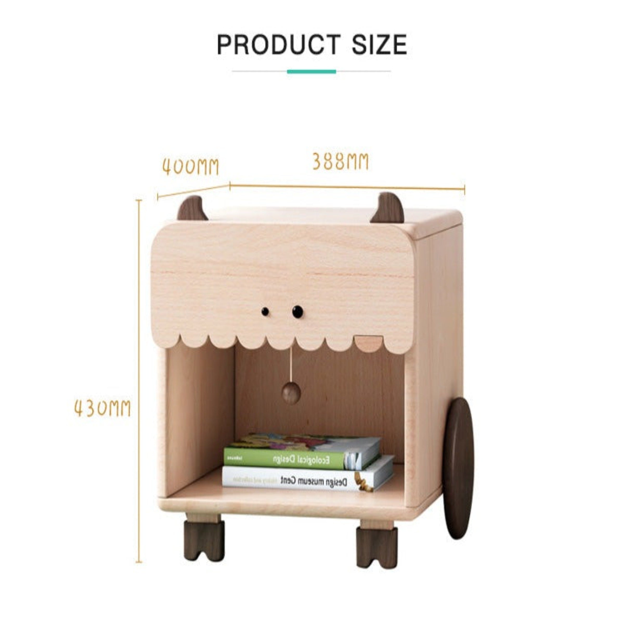 Kids Kawaii Storage Cabinet by BEACON, colorful kids shelves with playful design and multiple compartments for organization.