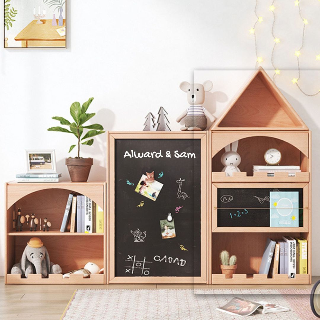 KIDS PEEKABOO Bookshelf - E2007N -  Kids Shelves - ebarza Furniture UAE | Shop Modern Furniture in Abu Dhabi & Dubai - مفروشات ايبازرا في الامارات | تسوق اثاث عصري وديكورات مميزة في دبي وابوظبي