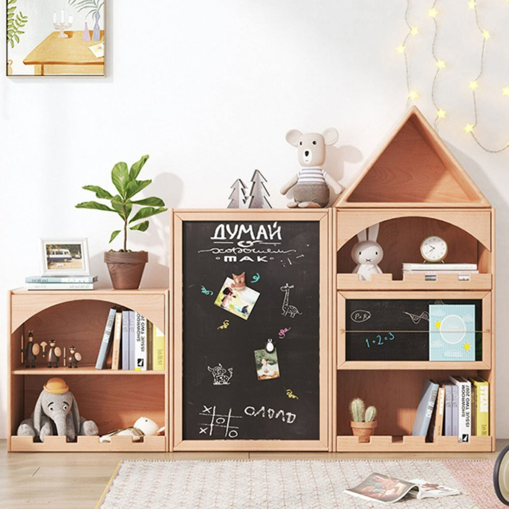 Kids Peekaboo Cabinet by BEACON, a colorful kids' shelf with playful design and storage compartments for children's room decor.