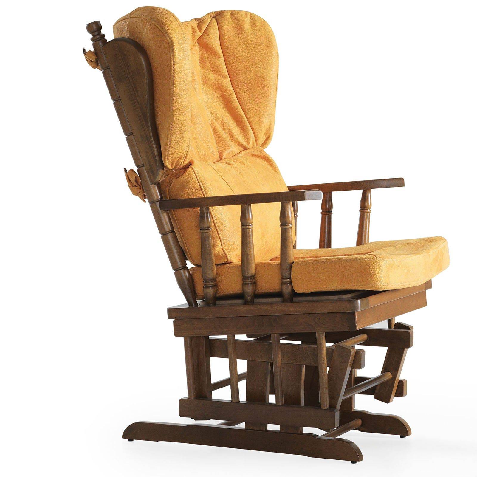 Konfor Rocking Chair And Rocking Pouf  Kon-Y001(520) -  Lounge Chairs | كرسي هزاز ووسادة هزازة كونفور - ebarza Furniture UAE | Shop Modern Furniture in Abu Dhabi & Dubai - مفروشات ايبازرا في الامارات | تسوق اثاث عصري وديكورات مميزة في دبي وابوظبي